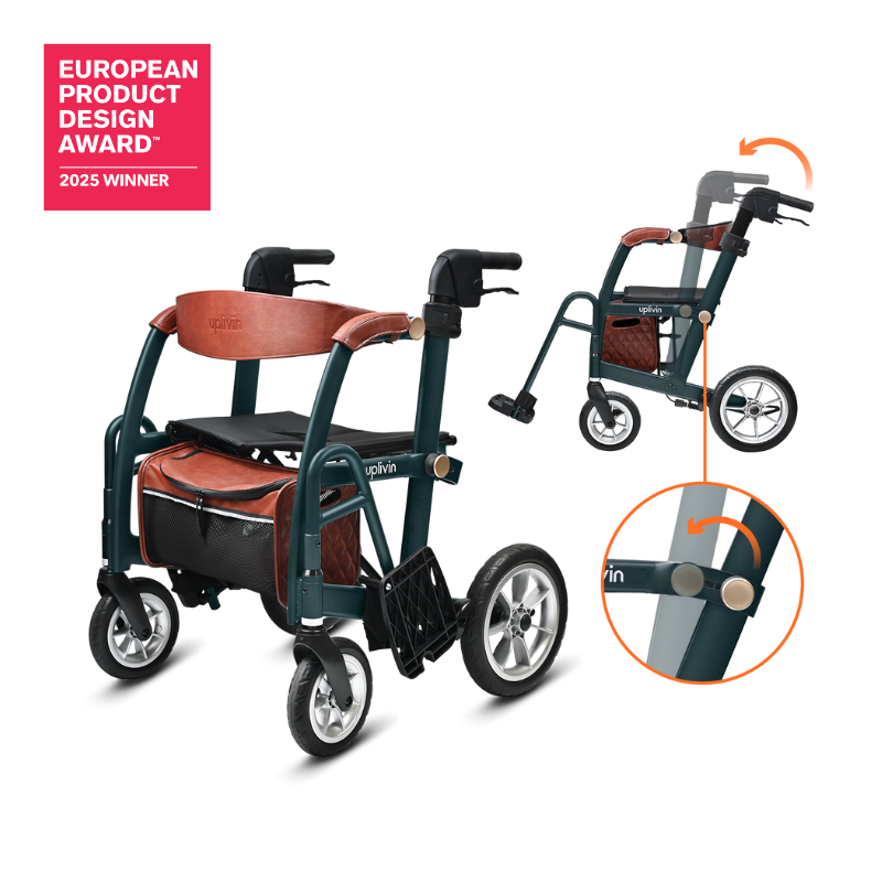 2-in-1 Rollator Pushchair Glide by Uplivin