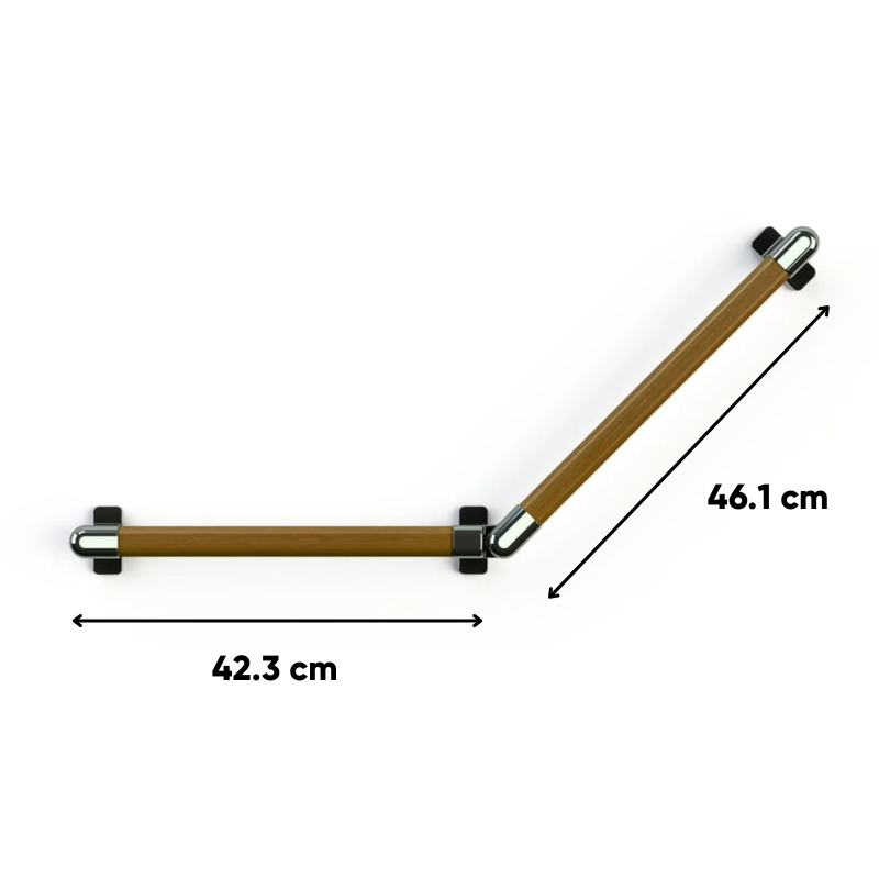 Adjustable Angle Wooden Grab Bar
