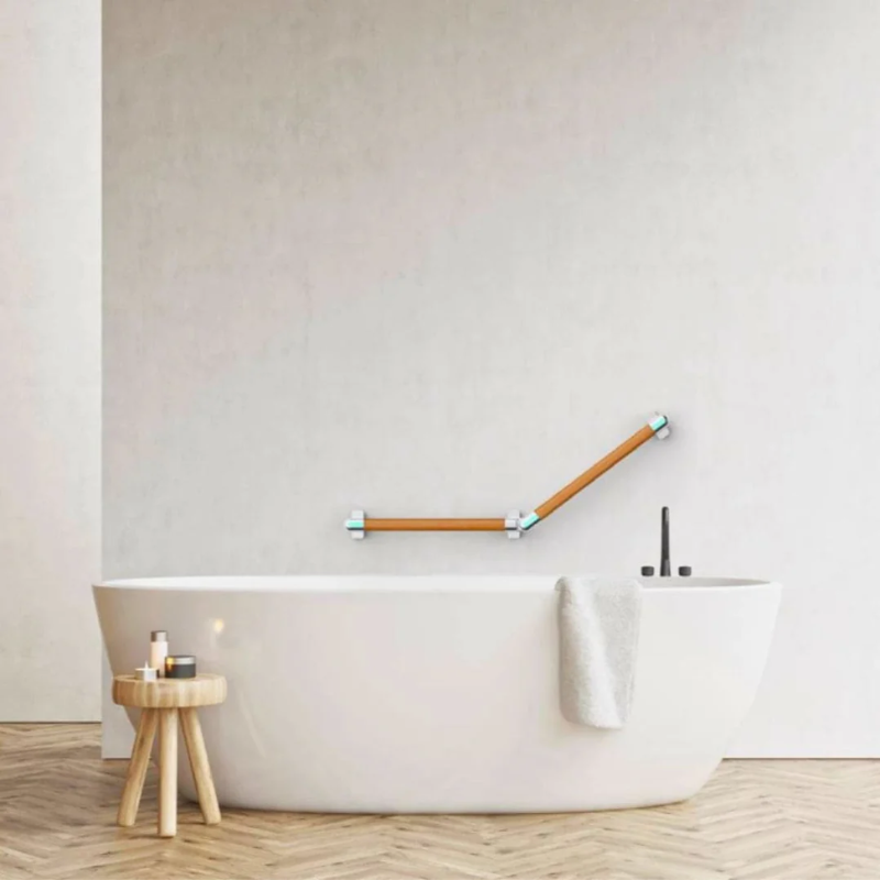 Adjustable Angle Wooden Grab Bar
