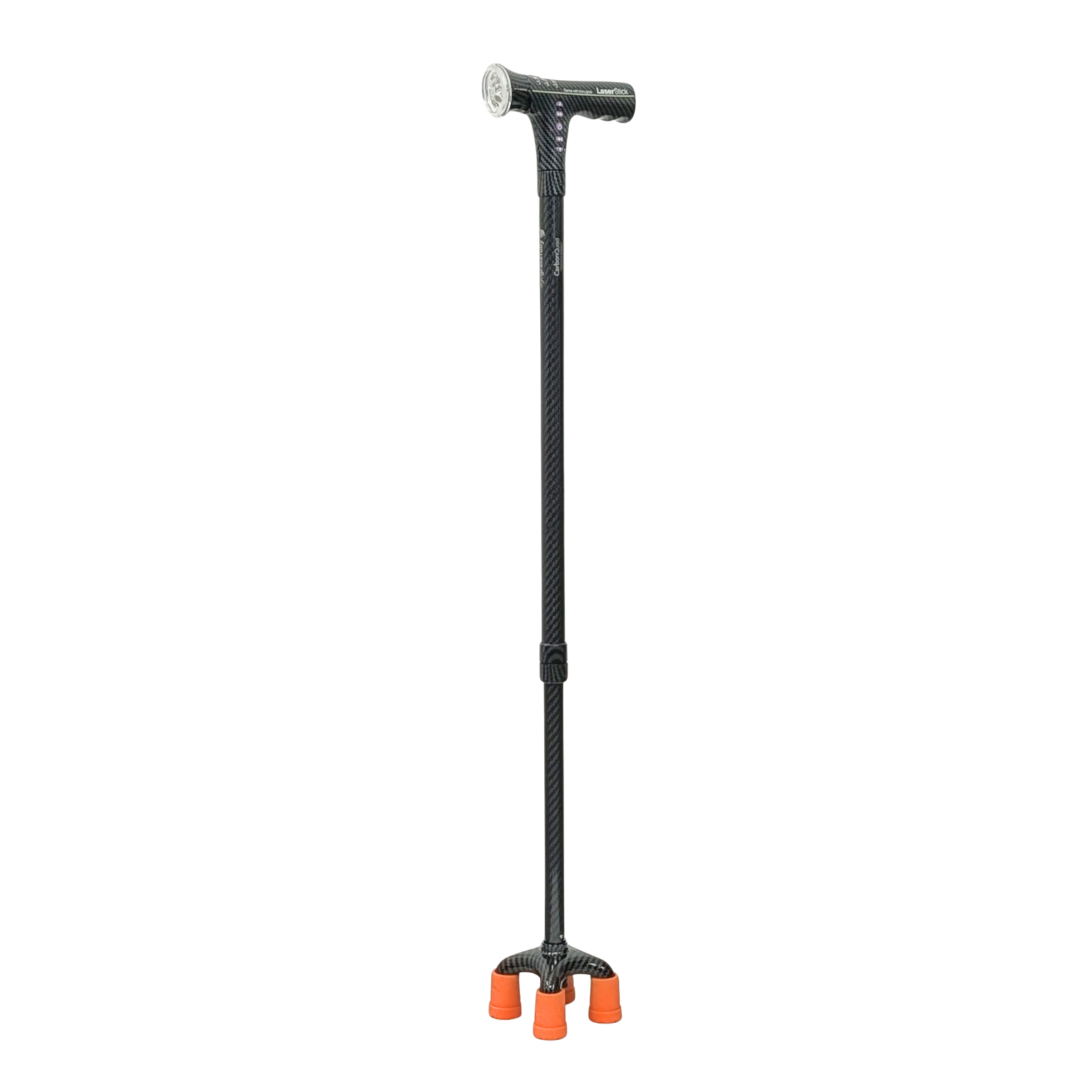 AgeGracefully Carbon Fiber Quad Cane LaserStick / Mini Quad