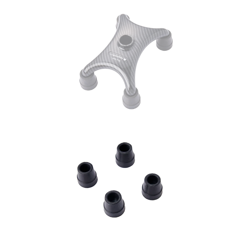 AgeGracefully Carbon Quad Cane Accessories Small Quad Base Rubber Tips (4 pcs)