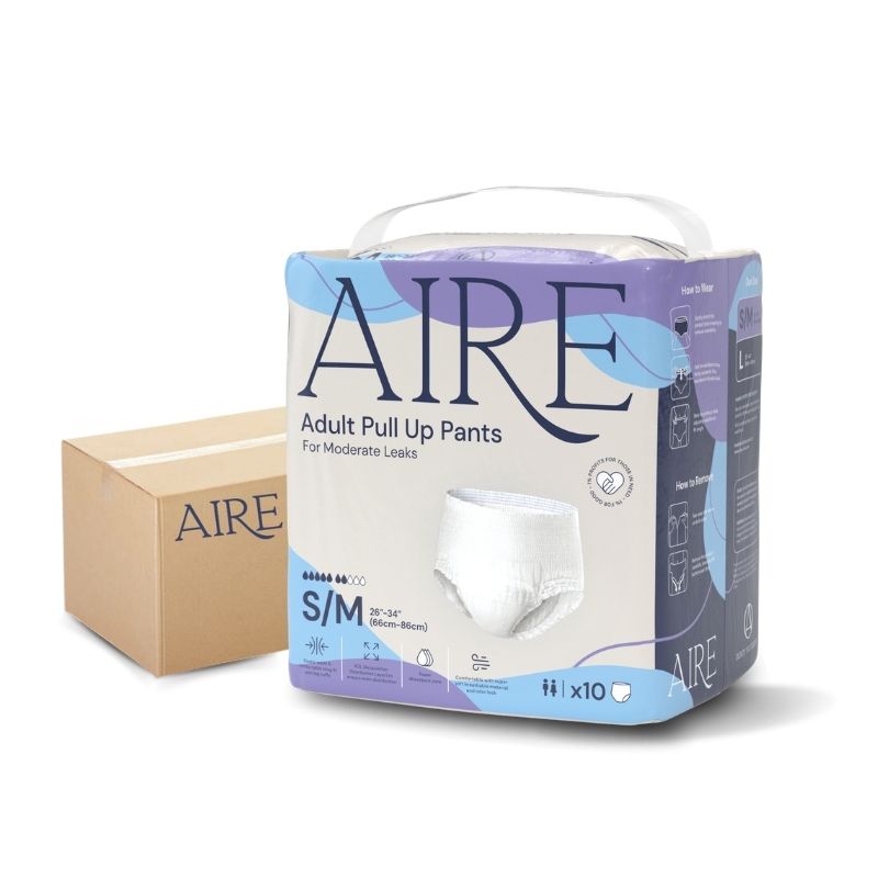 Aire Pull-up Pants S/M - Carton (8 packs)
