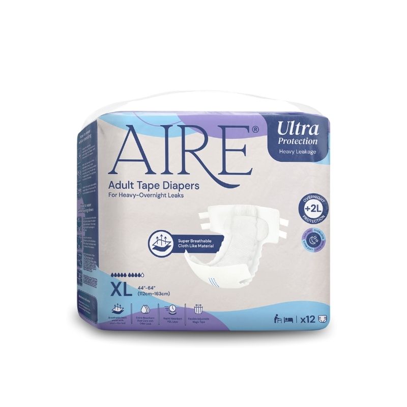 Aire Ultra Tape Diapers XL (12s)
