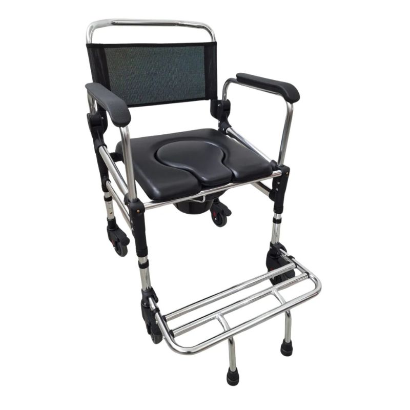 Aluminium Foldable Mobile Commode