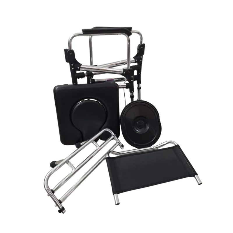 Aluminium Foldable Mobile Commode