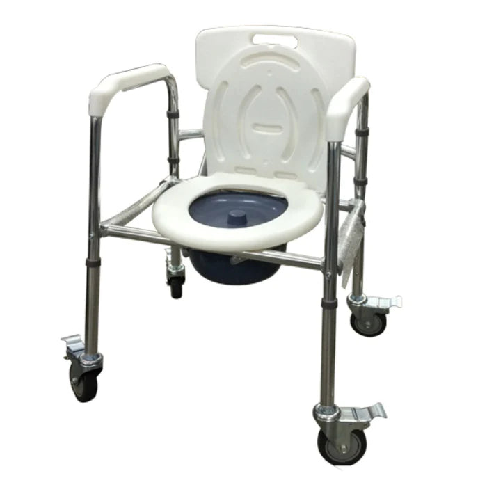 Aluminium Foldable Mobile Commode