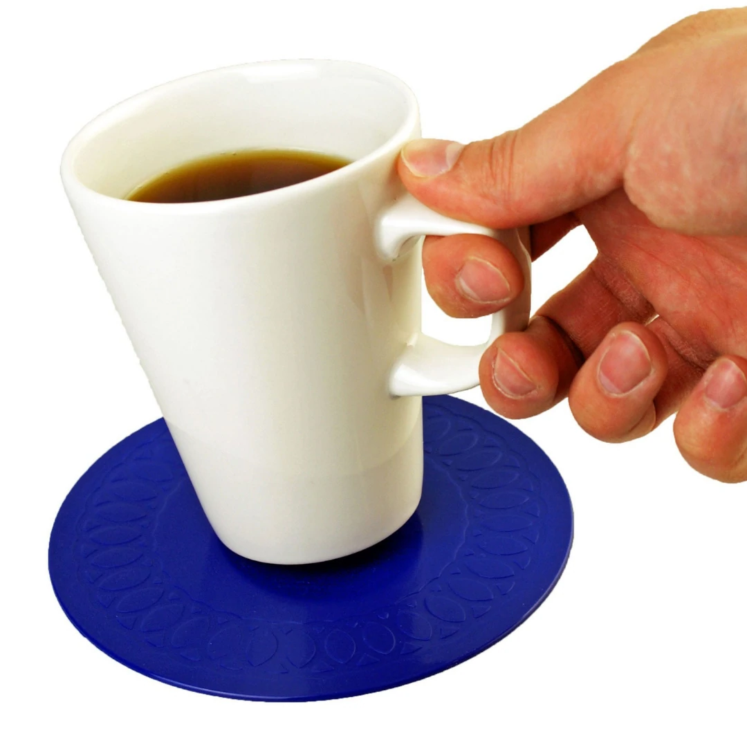Anti-Slip Coaster (14cm) Blue