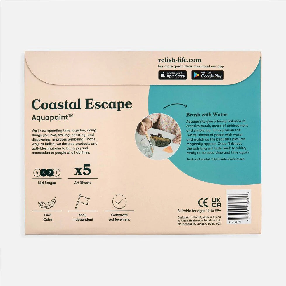 AquaPaint Dementia Activity Set (Coastal Escape)