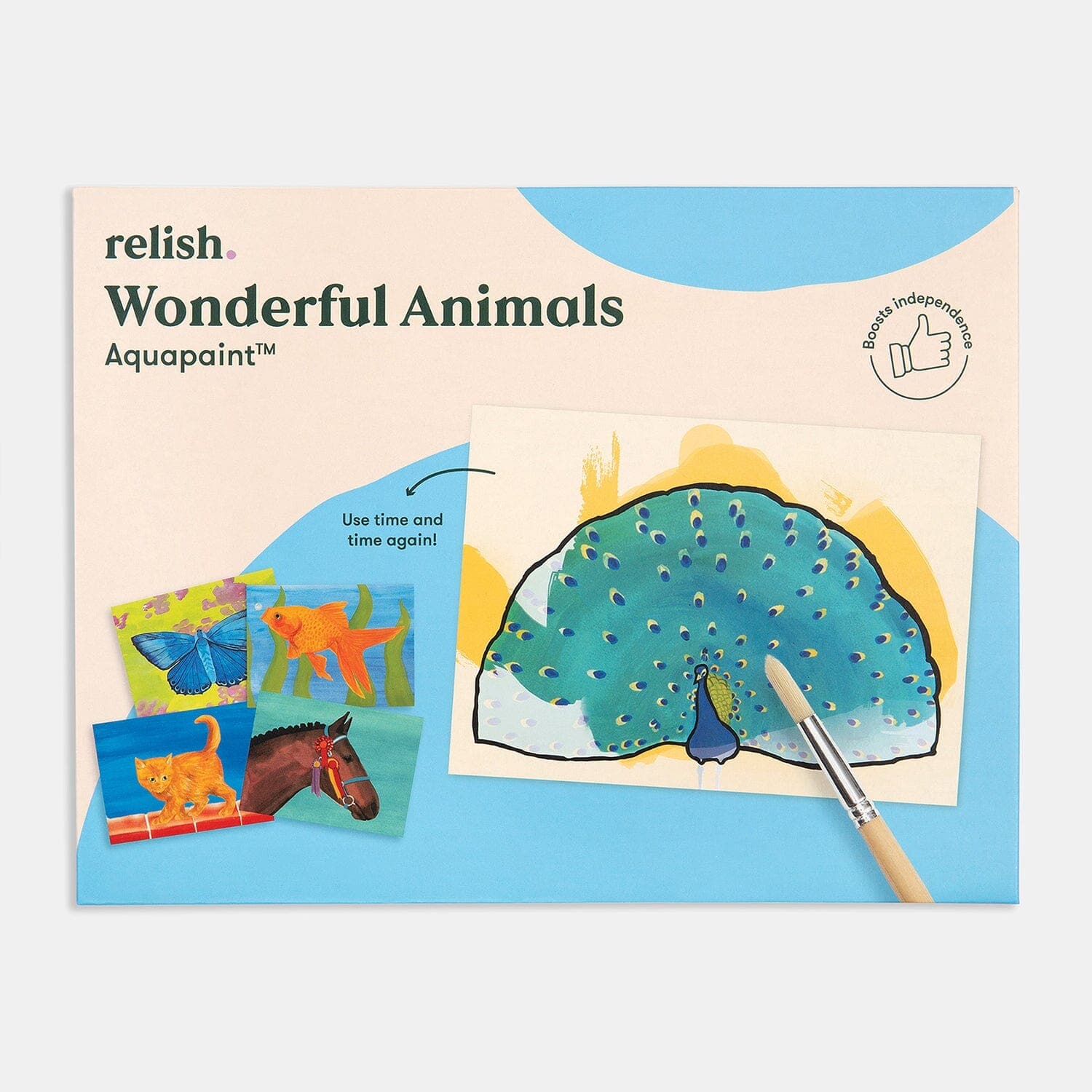 AquaPaint Dementia Activity Set (Wonderful Animals)