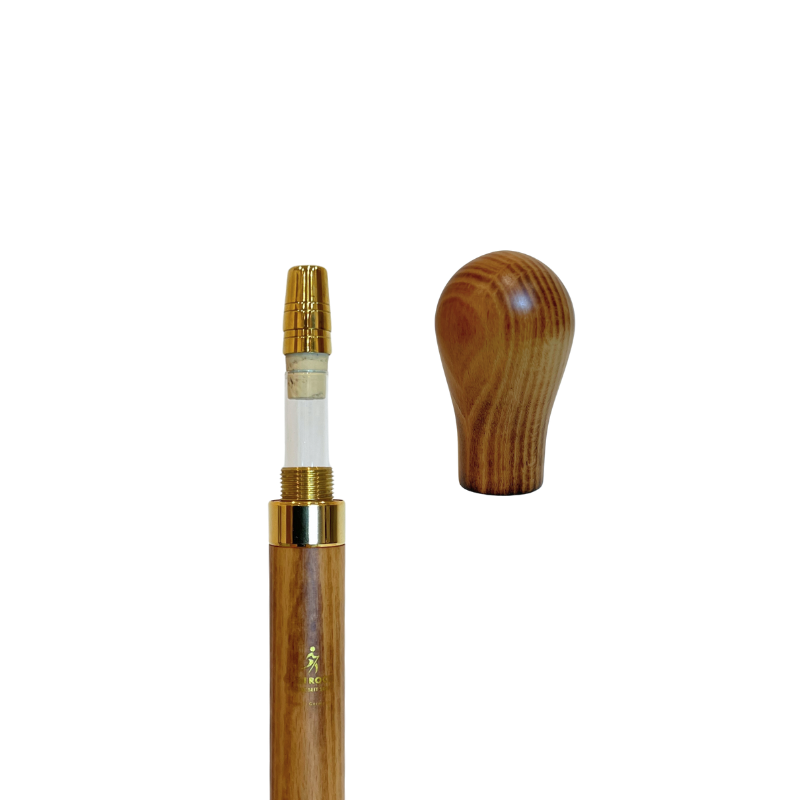 Beech Knob Cane With Hidden Flask
