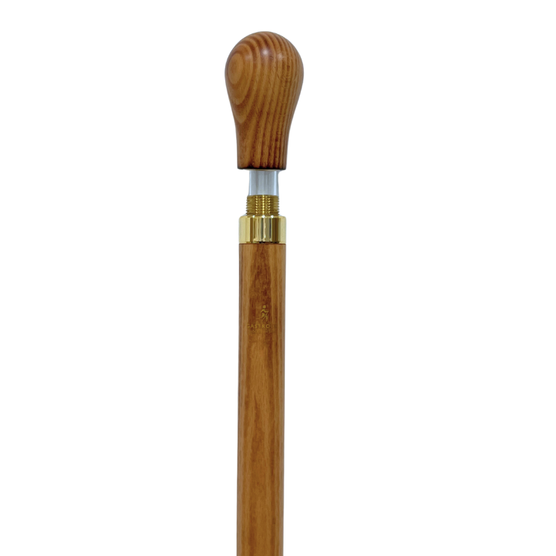 Beech Knob Cane With Hidden Flask