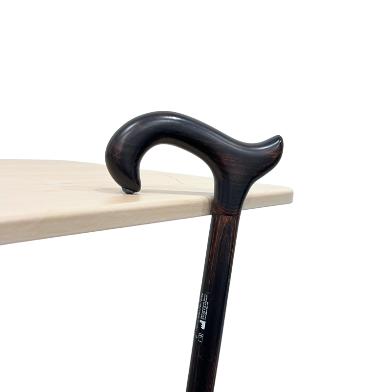 Beechwood Derby Cane with Stick Holder