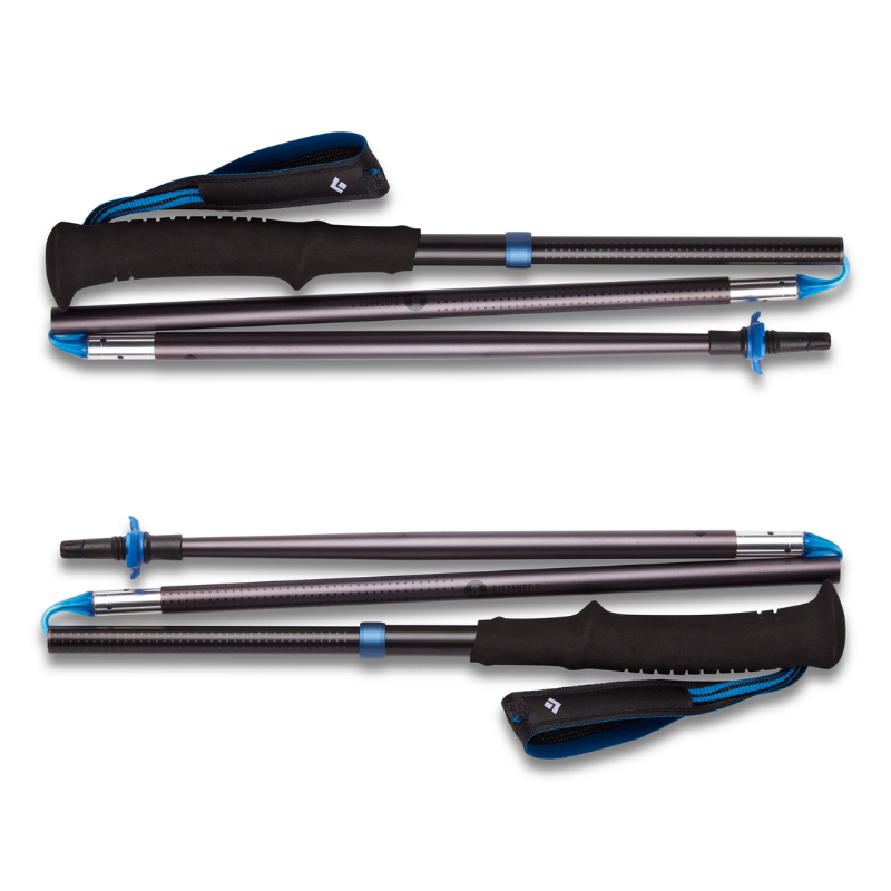 Black Diamond Distance Z Hiking Trekking Poles Collapsed