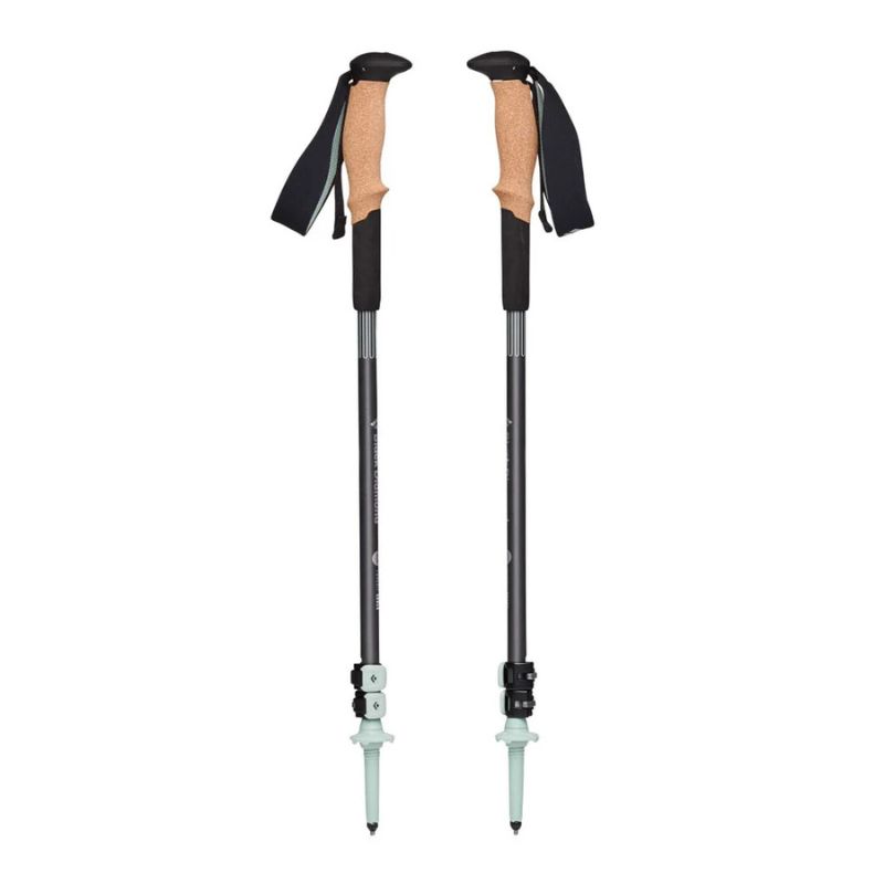 Black Diamond Pursuit Shock Trekking Poles S/M (100-125 cm) / Foam Green