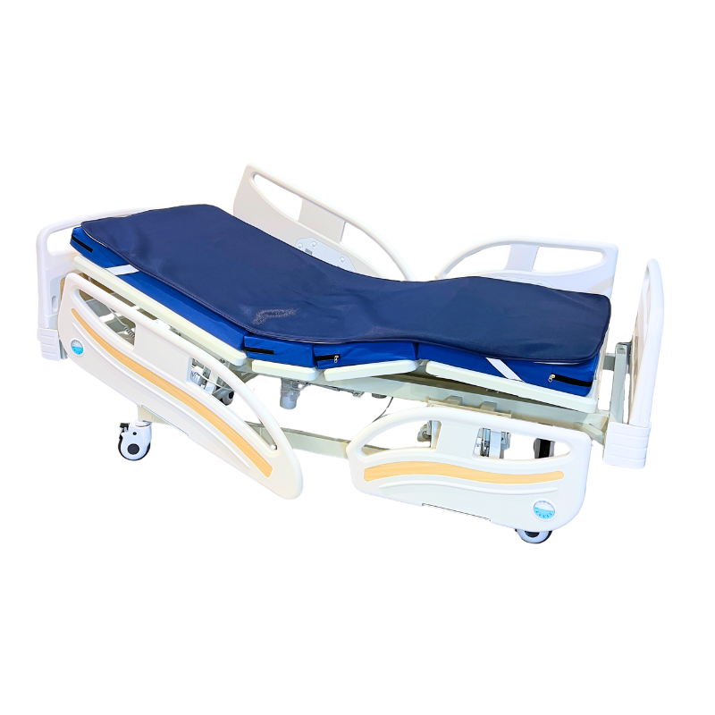 CarePlus Comfort Electric Hospital Bed with Quad Rails Standard Mattress + Treat Eezi Mattress Overlay (+$550) / No
