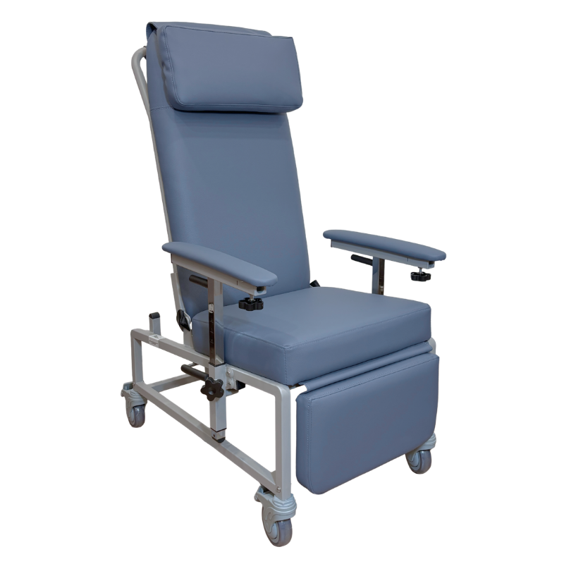 CarePlus Mobile Recliner Geriatric Chair with Tray