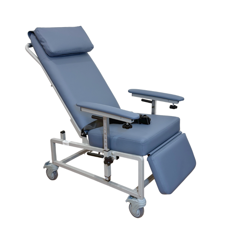 CarePlus Mobile Recliner Geriatric Chair with Tray