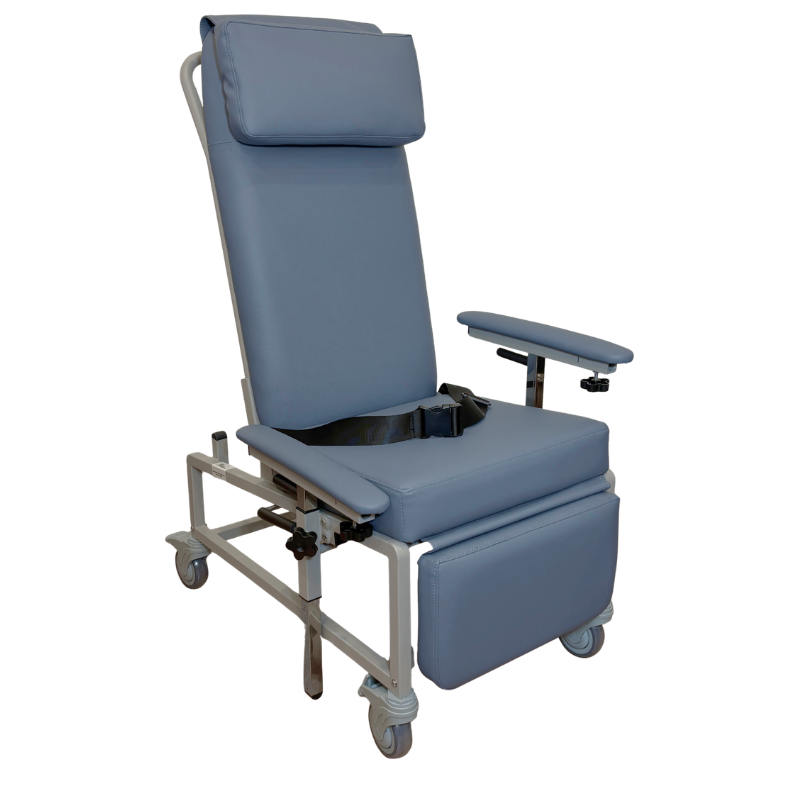 CarePlus Mobile Recliner Geriatric Chair with Tray