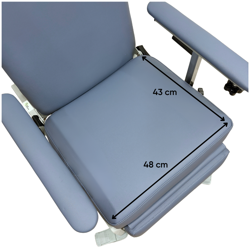 CarePlus Mobile Recliner Geriatric Chair with Tray