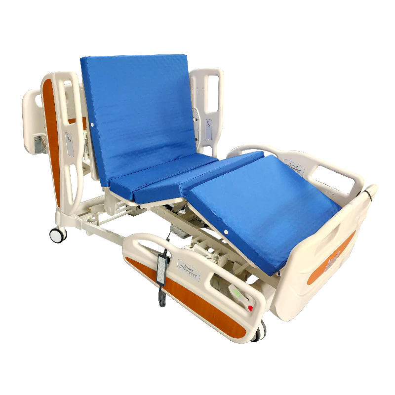 Deluxe Electric Hospital Bed with Quad Rails