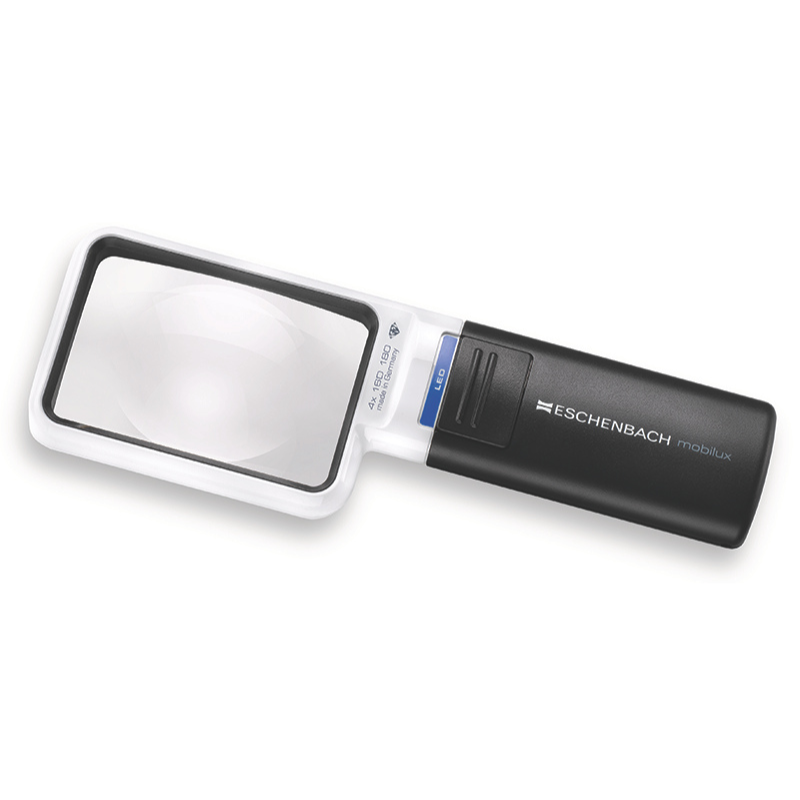 Eschenbach Mobilux LED Reading Magnifier 4.0x Rectangular (75 x 50mm) (Pre-order)