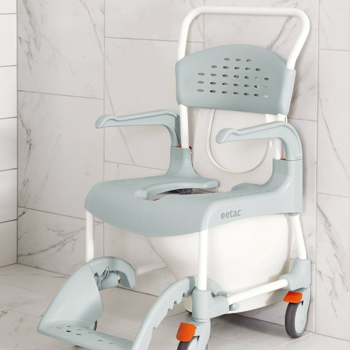 Etac Clean Mobile Shower Chair with Pan