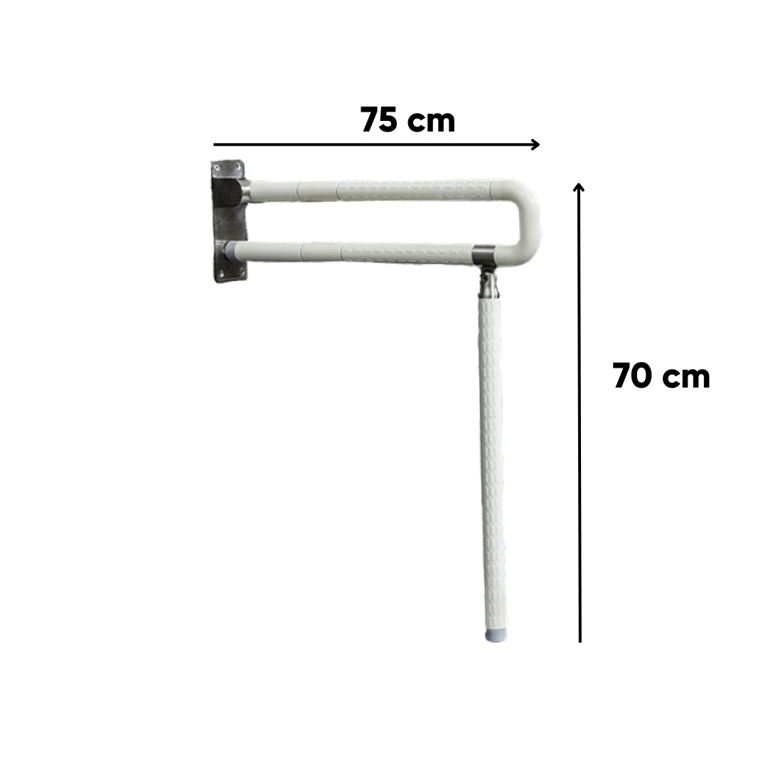 HappyBath Stainless Steel Nylon Folding Grab Bar