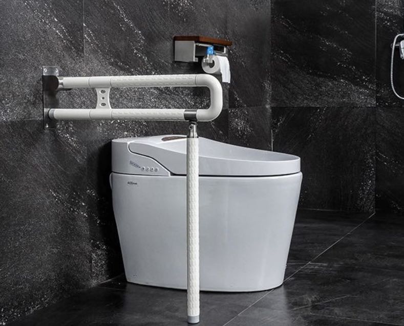 HappyBath Stainless Steel Nylon Folding Grab Bar 75cm (30”) / Yes (+$10)