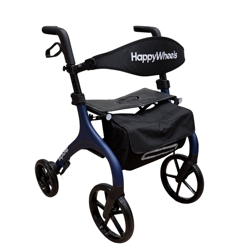 HappyWheels Explorer Rollator | Lightweight Walker Seniors