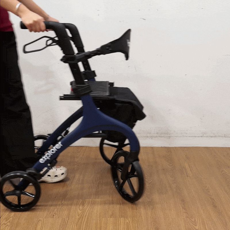 HappyWheels Explorer Rollator | Lightweight Walker Seniors