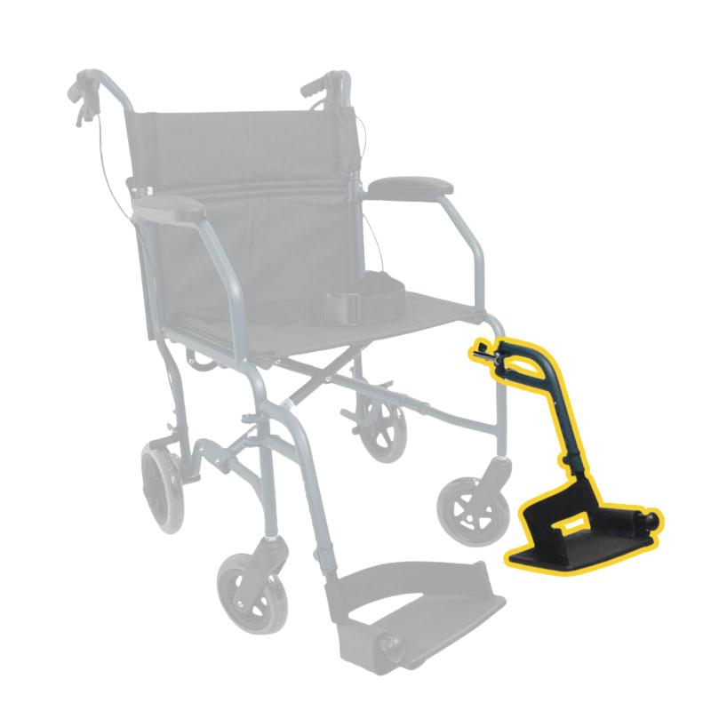 HappyWheels Ultra Chair Spare Parts Left Footrest (Teal)