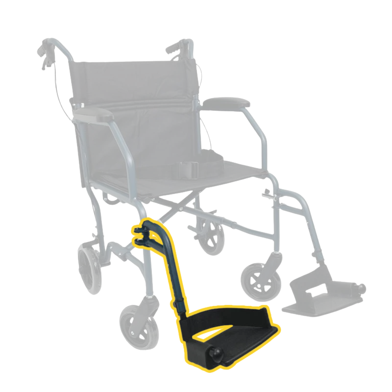 HappyWheels Ultra Chair Spare Parts Right Footrest (Teal)