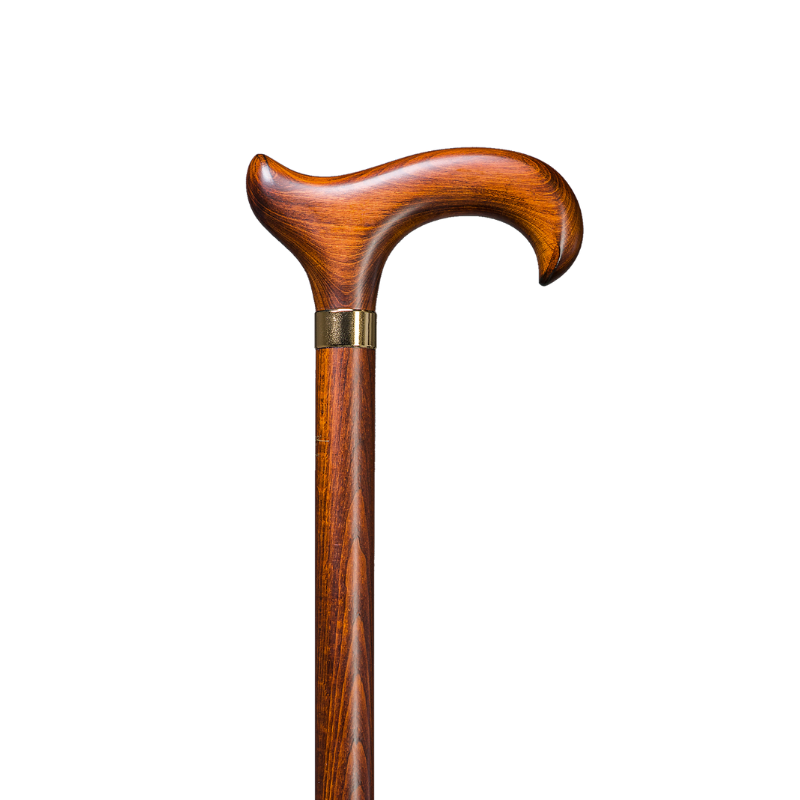 Heavy Duty Beech Derby Cane Grey