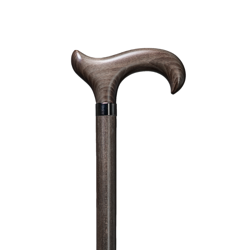 Heavy Duty Beech Derby Cane Grey