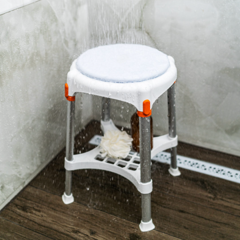 King Rotating Round Stool Height Adjustable with Tray