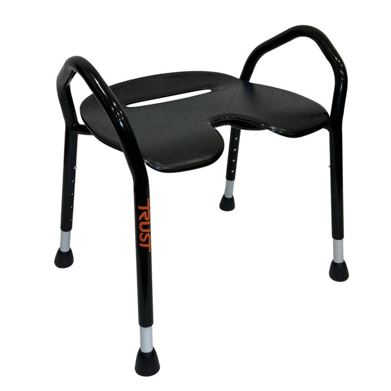 Let's Enjoy Sleek Shower Chair Black