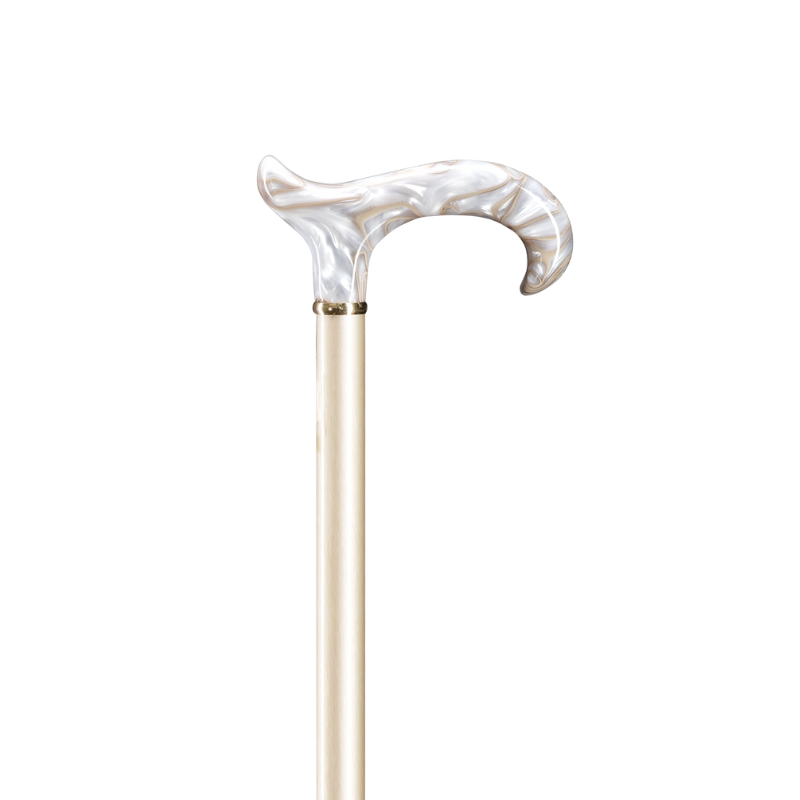 Mother of Pearl Derby Cane Light Blonde