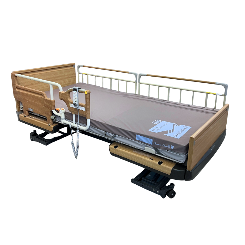 Rakusho Z Wooden Series Homecare Bed by Paramount Bed Japan