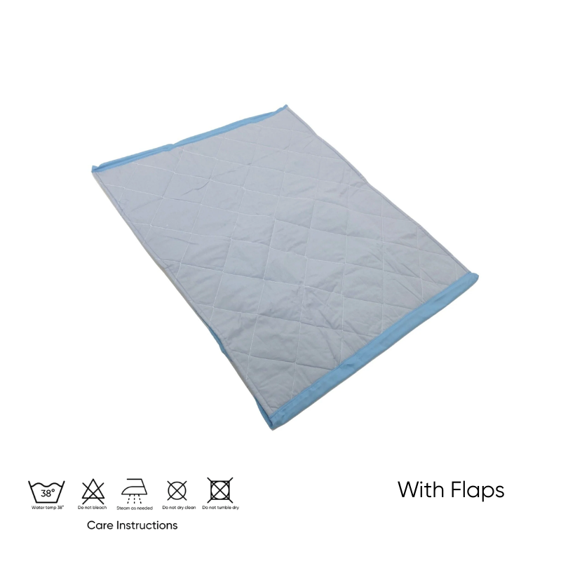 Reusable Washable Underpad Side Flaps