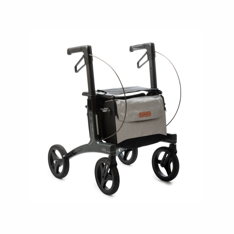 Rollz Air Ultra-light Carbon Fibre Rollator Small / Coal Black