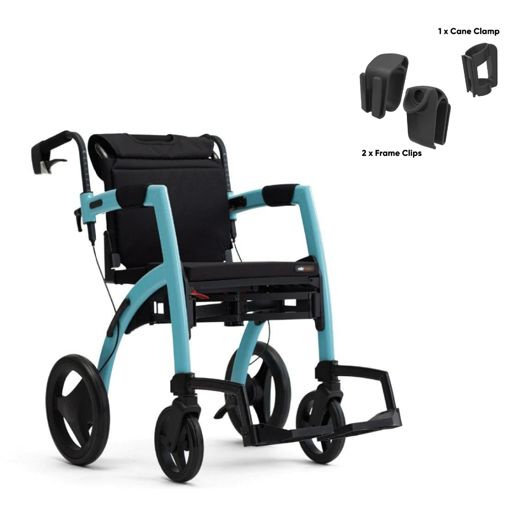 Rollz Motion 2-in-1 Rollator Pushchair Island Blue / No / No
