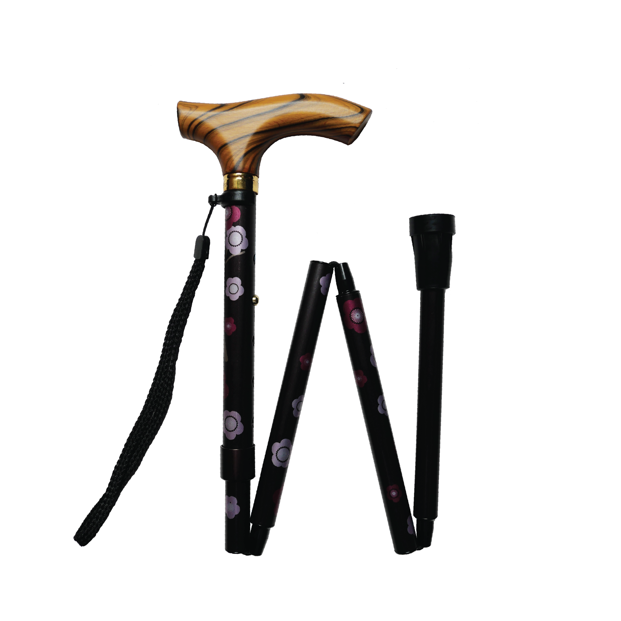 Sakura Adjustable & Foldable Luxe Walking Stick