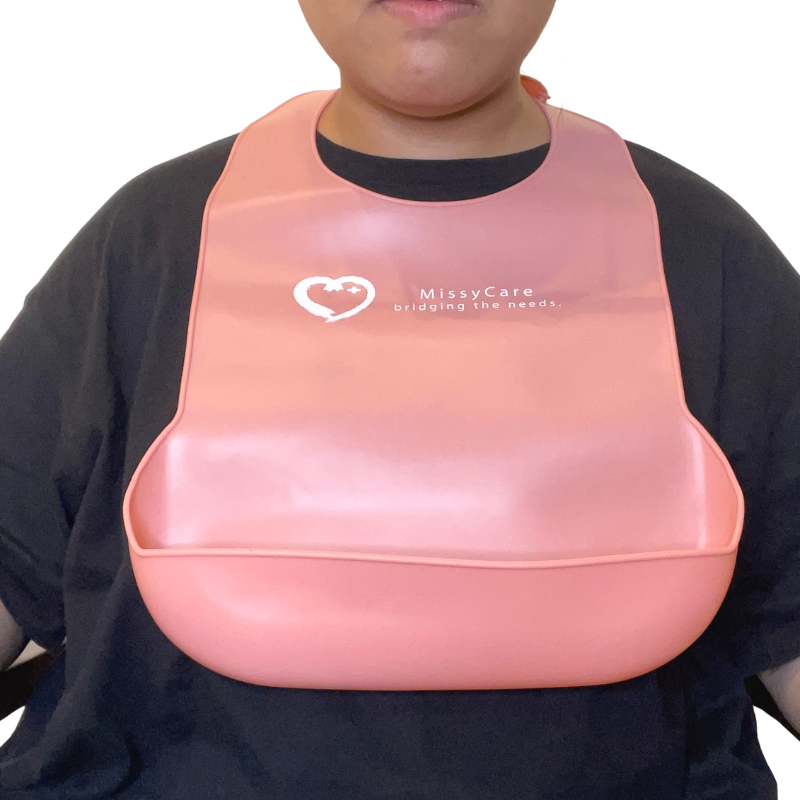 Silicone Reusable Adult Bibs Purple