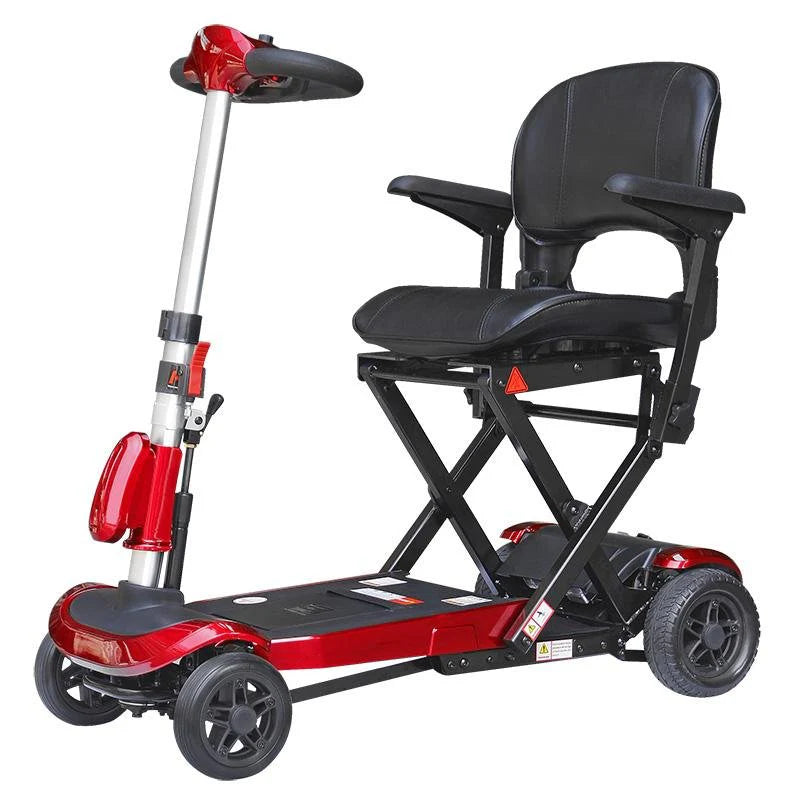 Solax Genie Automatic Folding Scooter Red