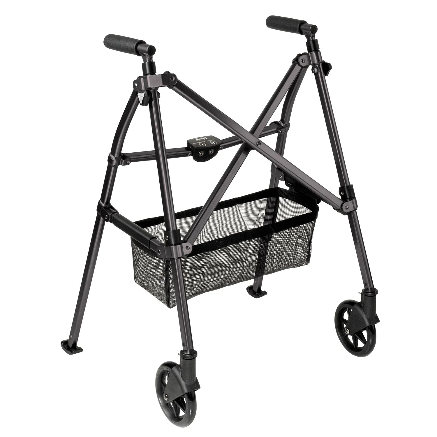 Stander EZ Fold-N-Go Walker Black Walnut / None / Mini (fits users 140 - 170 cm)