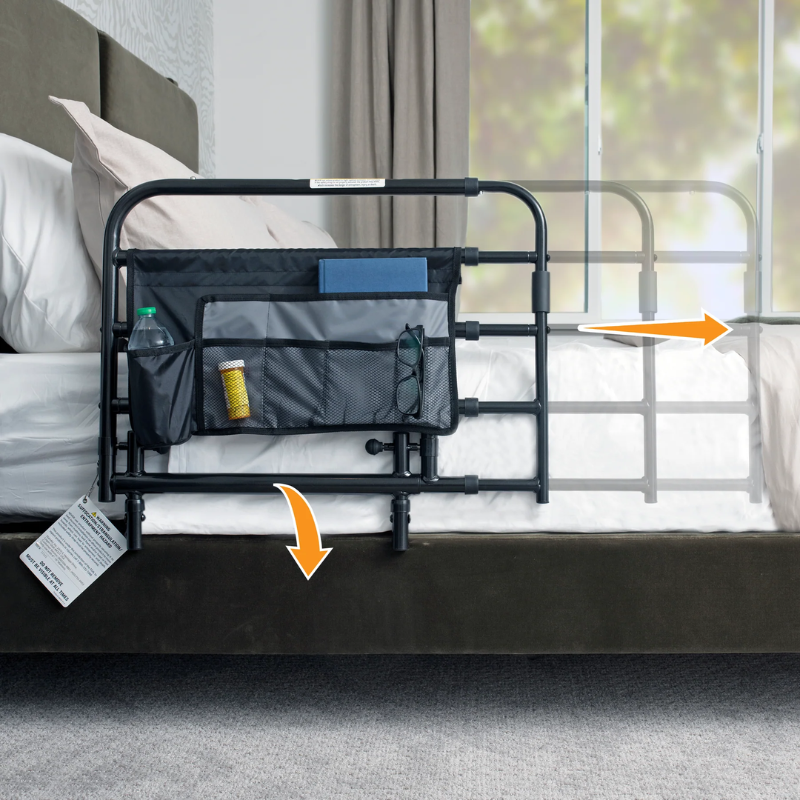 Stander Wonder EZ Adjust Bed Rail For Fall Prevention Wonder Pivot Bed Rail Tall / Self-assembly
