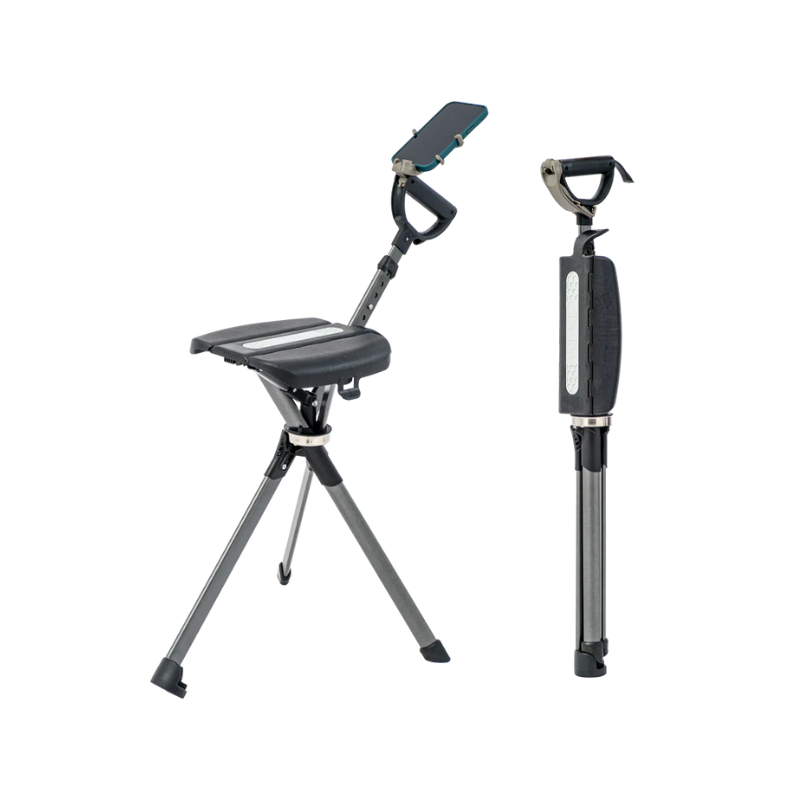 Ta-Da® Chair Series 2 Hiking Seat Cane Pro (Adjustable Handle Height & Phone Holder)