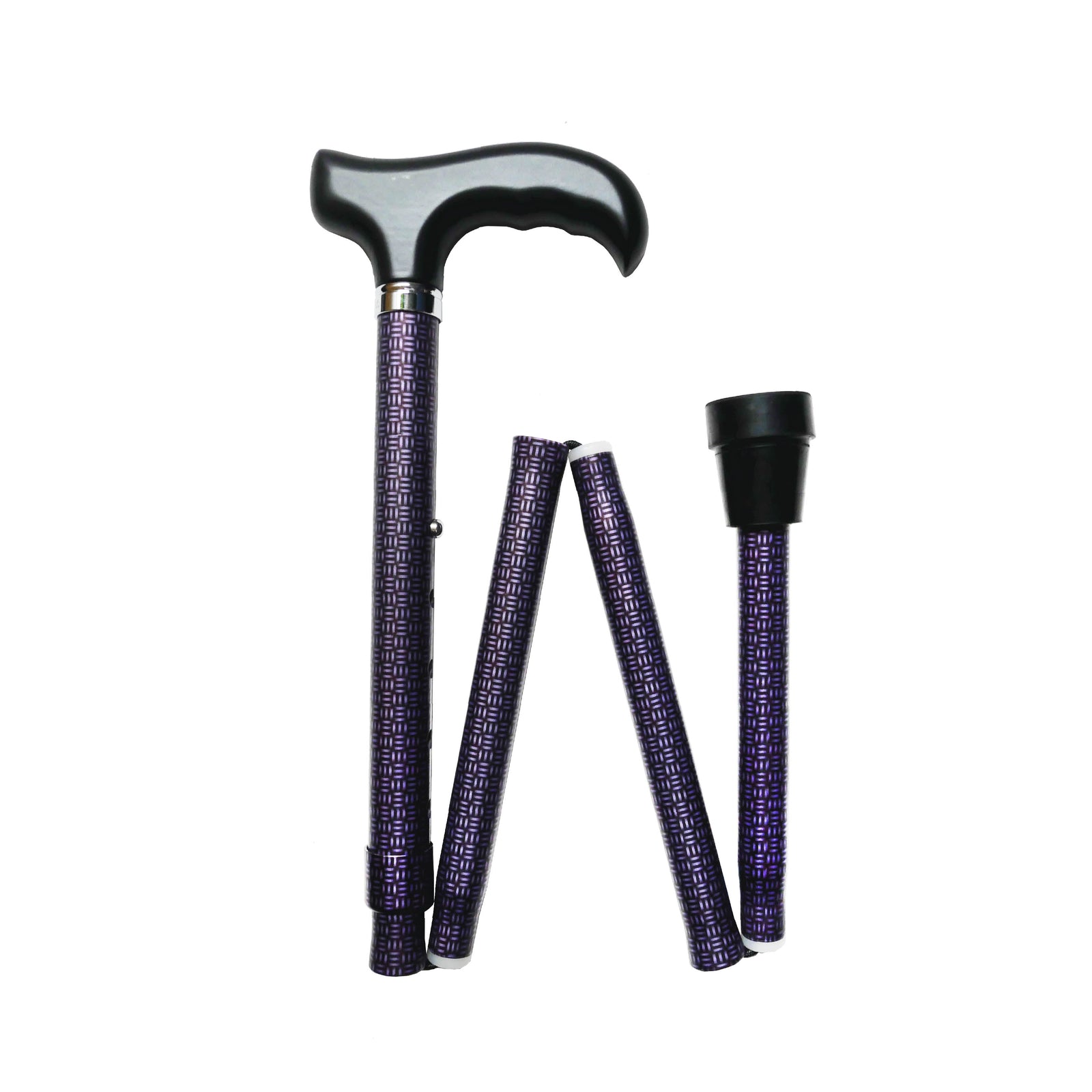 Toby's Purple Adjustable & Foldable Walking Cane