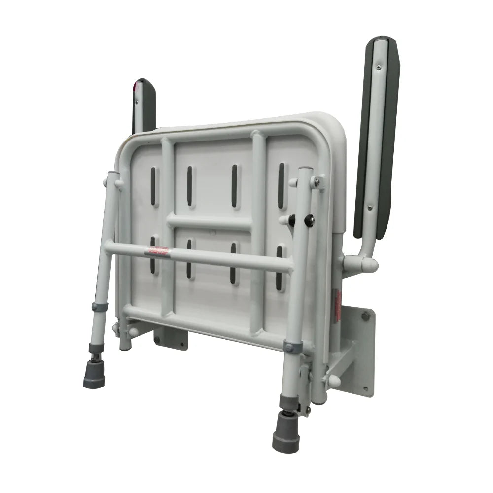 Wall Mounted Padded Shower Chair with Back