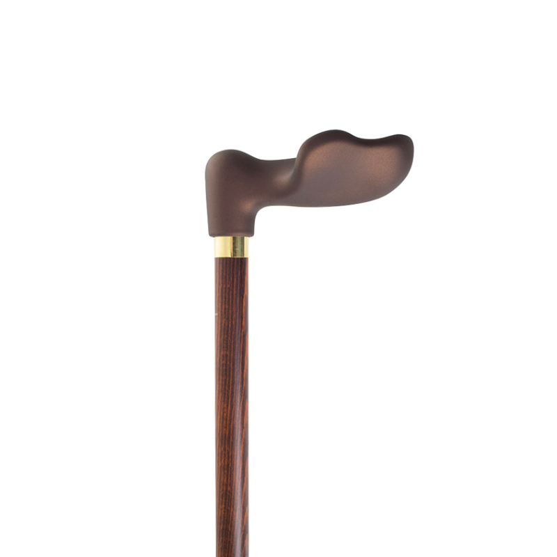 Wooden Orthopaedic Cane with Soft-Touch Handle